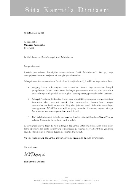 Example of application letter for computer technology